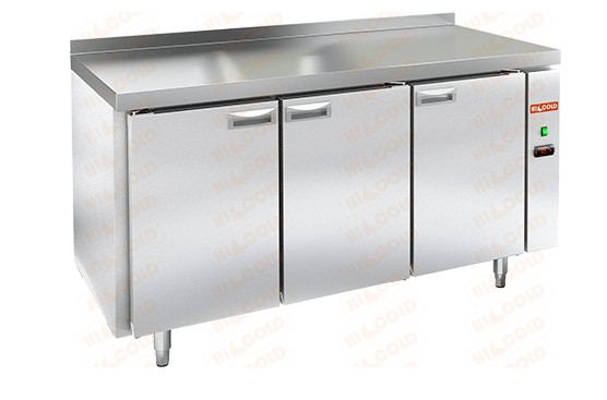 Холодильный стол HICOLD SN 111/BT W P, пластификат, без агрегата, 3 двери (-18...-10°С)